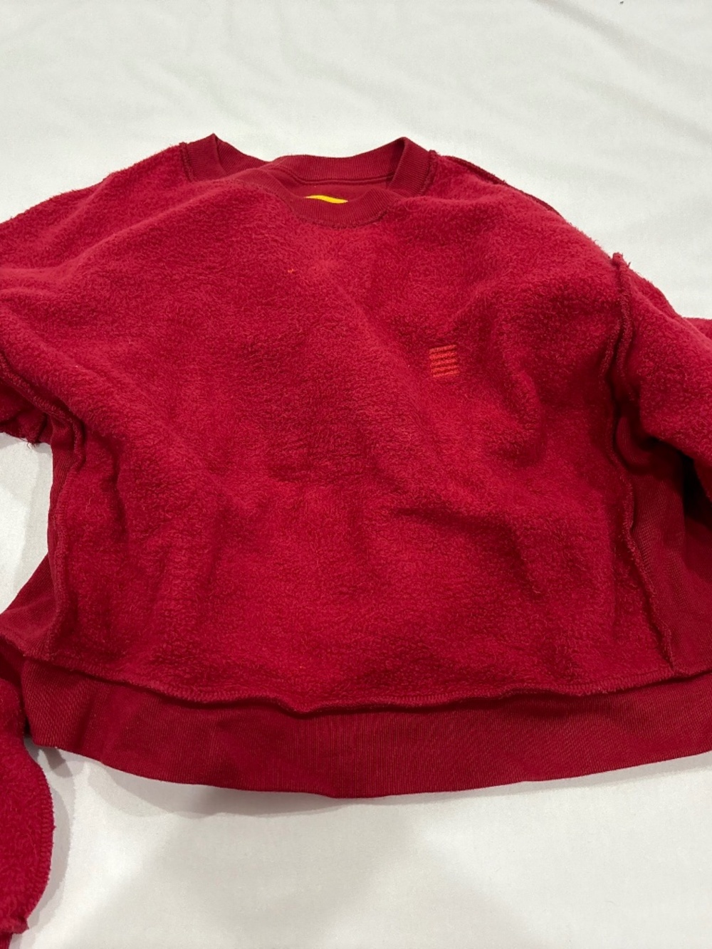 Red sweatshirt